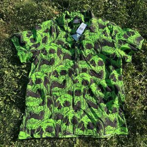 NWT Neon Green Skull Shirt